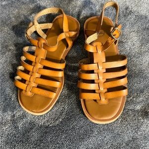 Wonder Nation Tan Strappy Sandals
